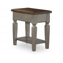 Vista Side Table in Hickory & Stone by John Thomas