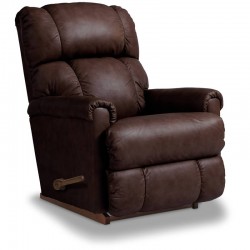 Pinnacle Leather Rocking Recliner (Chocolate)
