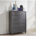 Cottage View 5 Drawer Chest (Gray)