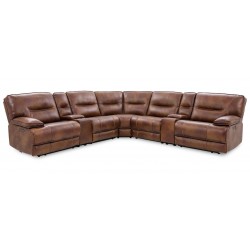 Dylan Leather Reclining Sectional