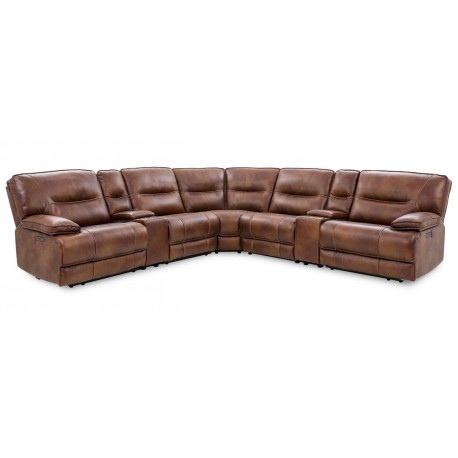 Dylan Leather Reclining Sectional