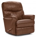 Larson Leather Rocker Recliner (Saddle)