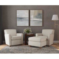 Kingman Fabric Swivel Glider