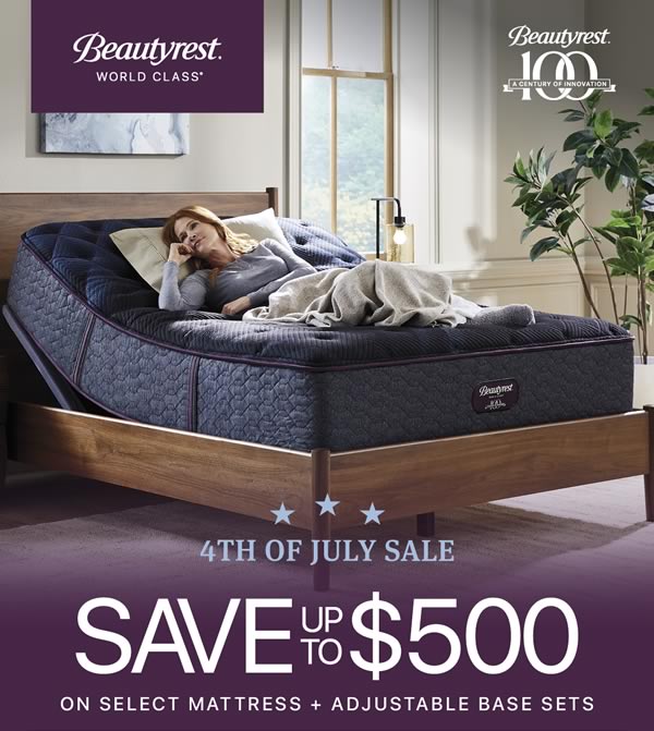 Beautyrest World Class July 4th Mattress Sale